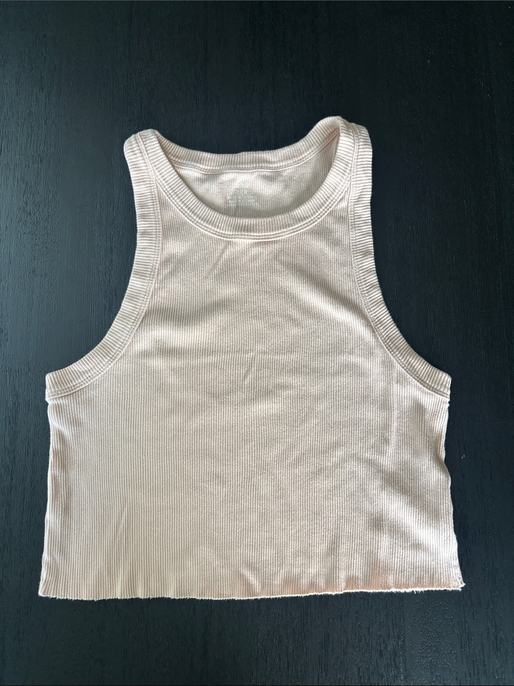 aerie Ribbed Tank Top in Light Pink